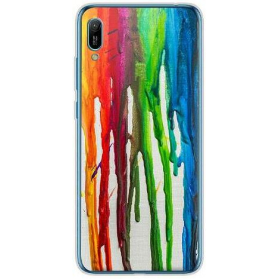 INOS ���� TPU ��� HUAWEI Y6 2019 ART THEME VERTICAL WATERCOLOR - (5205598125646)