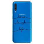 INOS ���� TPU ��� SAMSUNG A505F GALAXY A50/ A307F GALAXY A30S ART THEME LOVE-LAUGH-LIFE - (5205598124106)