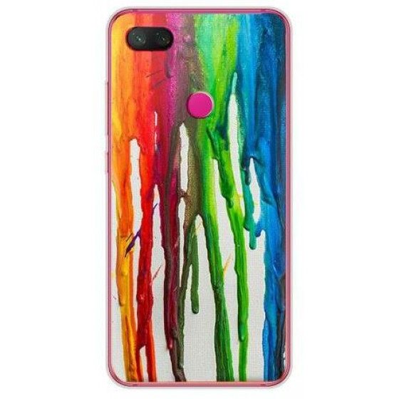 INOS ���� TPU ��� XIAOMI MI 8 LITE ART THEME VERTICAL WATERCOLOR - (5205598125677)