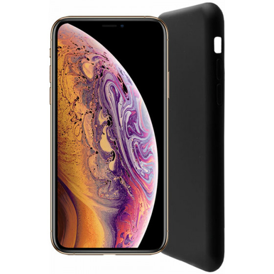 LIME SUCCESSORIES ���� ��� IPHONE XS ��� X VELVET TPU 4 SIDE BLACK - (5205308242465)