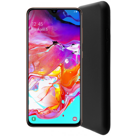 LIME SUCCESSORIES ���� ��� SAMSUNG A70 2019 A705 VELVET TPU 4 SIDE BLACK - (5205308242380)