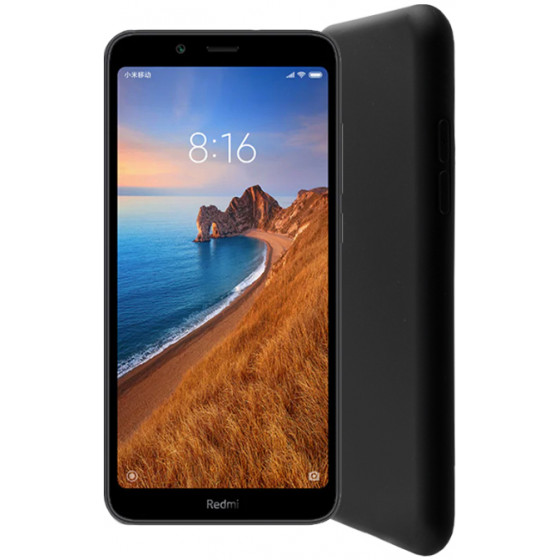 LIME SUCCESSORIES ���� ��� XIAOMI REDMI 7A VELVET TPU 4 SIDE BLACK - (5205308243769)