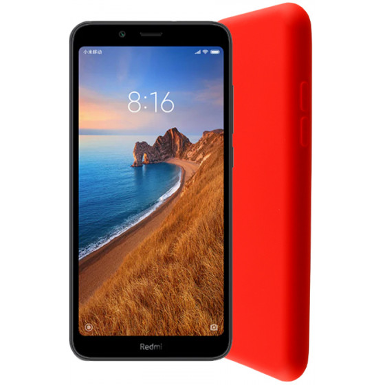 LIME SUCCESSORIES ���� ��� XIAOMI REDMI 7A VELVET TPU 4 SIDE RED - (5205308243783)