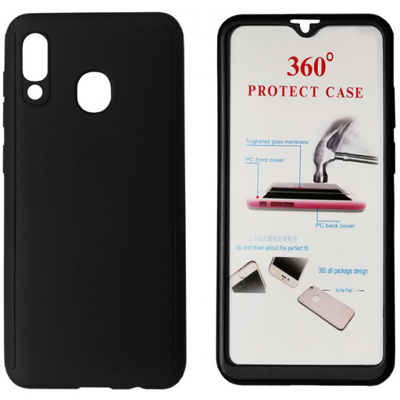 POWERTECH ���� BODY 360 �� TEMPERED GLASS ��� SAMSUNG A40 ����� - (MOB-1404)