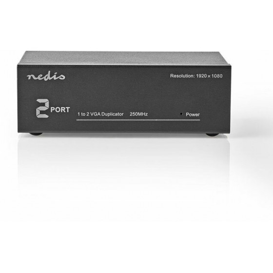 NEDIS 2-PORT VGA SPLITTER BLACK - (CSPL5902BK)