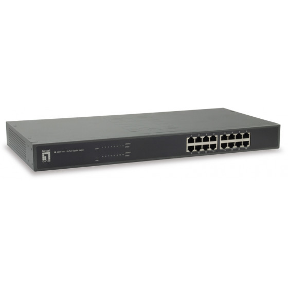 LEVELONE GIGABIT SWITCH 16-PORT 10/100/1000MBPS VER. 4 - (GSW-1657)