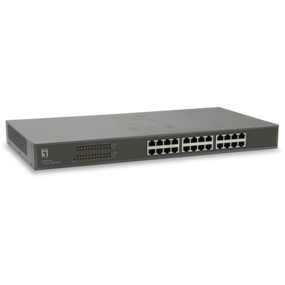 LEVELONE GIGABIT SWITCH 24-PORT 10/100/1000MBPS VER. 4 - (GSW-2457)