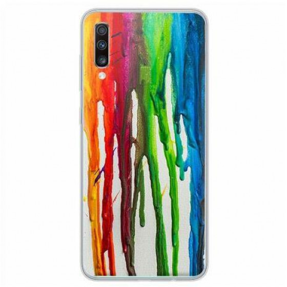 INOS ���� TPU ��� SAMSUNG A705F GALAXY A70 ART THEME LOVE-LAUGH-LIFE - (5205598124137)