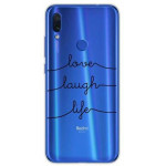 INOS ���� TPU ��� XIAOMI REDMI NOTE 7 ART THEME LOVE-LAUGH-LIFE - (5205598124199)