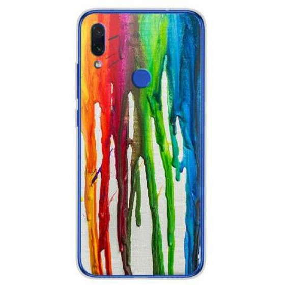 INOS ���� TPU ��� XIAOMI REDMI NOTE 7 ART THEME VERTICAL WATERCOLOR - (5205598124205)
