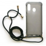 INOS ���� TPU CROSSBODY ��� SAMSUNG A202F GALAXY A20E SHOCK PROOF SMOKE �� ����� STRAP - (5205598127480)