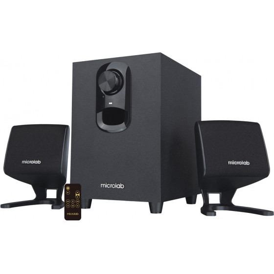 MICROLAB ����� M-108BT 2.1CH 5W & 2X 3W BLUETOOTH/USB/AUX ����� - (M-108BT-BK)