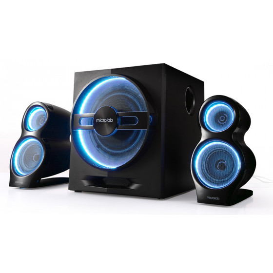 MICROLAB ����� T10 2.1CH BLUETOOTH 24W & 2X 16W 3.5MM ����� - (T10-BK)
