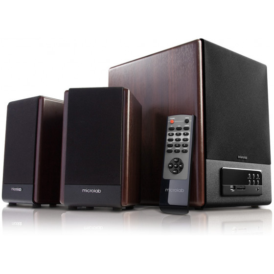 MICROLAB ����� FC530U 2.1CH 30W & 2X 15W USB/SD CARD/FM/AUX ����� - (FC530U-WD)