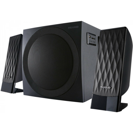 MICROLAB ����� M-300BT 2.1CH 38W RMS BLUETOOTH/USB/SD/3.5MM ����� - (M-300BT-BK)