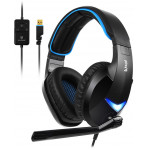 SADES GAMING HEADSET WAND 7.1CH USB 40MM ��������� - (SA-914-BL)