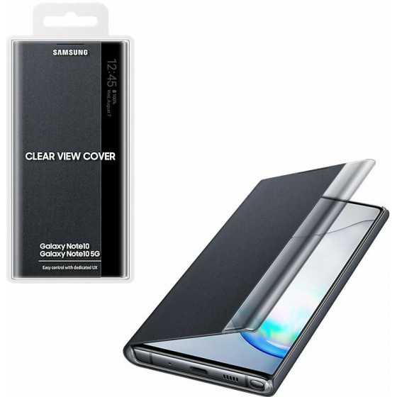 SAMSUNG ���� ��� NOTE 10 N970 CLEAR VIEW STANDING BLACK - (EF-ZN970CBEGWW)