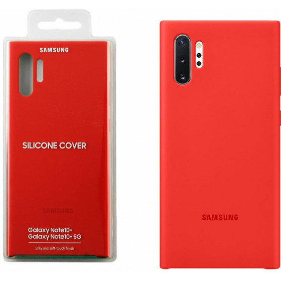 SAMSUNG ���� ��� NOTE 10 PLUS N975 SILICONE COVER RED - (EF-PN975TREGWW)