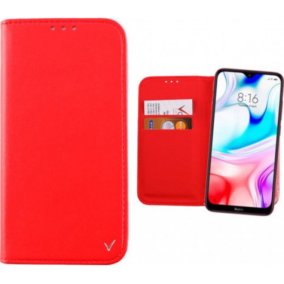 VOLTE-TEL ���� ��� XIAOMI REDMI 8 POCKET MAGNET BOOK STAND RED - (5205308255595)