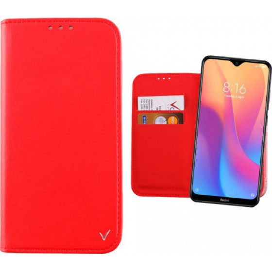 VOLTE-TEL ���� ��� XIAOMI REDMI 8A POCKET MAGNET BOOK STAND RED - (5205308255632)