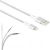 LAMTECH LIGHTNING TO USB HIGH QUALITY UNBREAKABLE CABLE SILVER - (LAM450282)