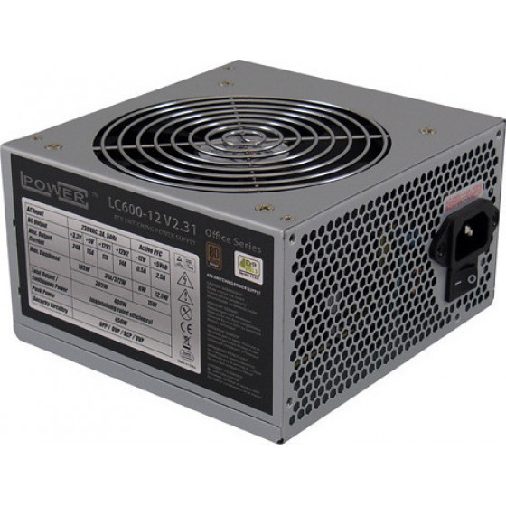 LC-POWER 80PLUS BRONZE V2.31 450W 120MM 6XSATA 2XPCIE - (LC600-12-80PLUS)
