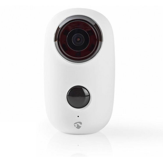 NEDIS RECHARGEABLE IP CAMERA OUTDOOR PIR MOTION SENSOR MICROSD 6000 - (WIFICBO10WT)