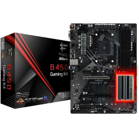 ASROCK FATAL1TY B450 GAMING K4 AM4 DDR4 ATX - (90-MXB8A0-A0UAYZ)