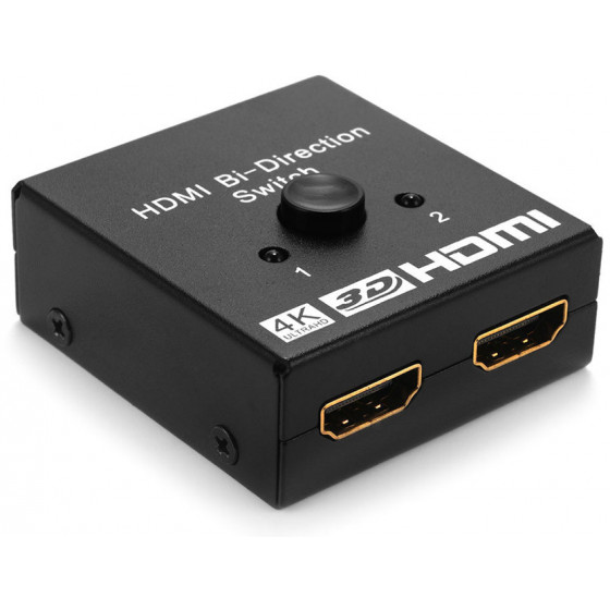 POWERTECH HDMI BI-DIRECTIONAL SWITCH 2 �� 1 4K X 2K & 3D ����� - (CAB-H112)