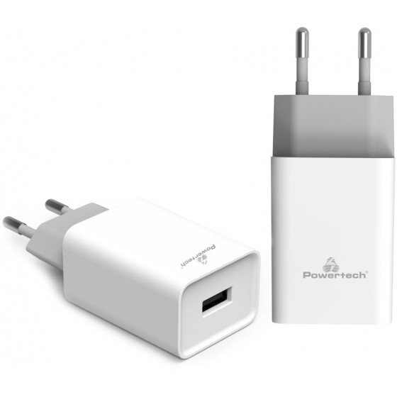 POWERTECH ��������� ������ 1X USB 20W 4A QC 3.0 ������ - (PT-780)