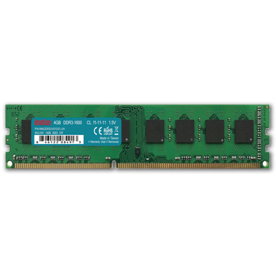 IMATION ����� DDR3 UDIMM 4GB 1600MHZ PC3-12800 CL11 - (KR14080003DR)