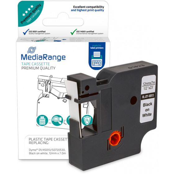 MEDIARANGE �������� ������ ������������� ��� DYMO D1/45013/S0720530 12 MM X 7 M - (MRDY45013)