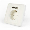ENERGENIE AC WALL SOCKET WITH 2 PORT USB CHARGER 2.4A WHITE - (EG-ACU2A2-01)
