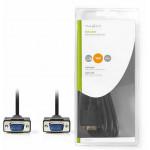 NEDIS VGA CABLE VGA MALE - VGA MALE 2.0 M BLACK - (CCGB59000BK20)