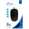 MEDIARANGE OPTICAL MOUSE CORDED 3-BUTTON BLACK WIRED - (MROS211)