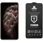 IDOL 1991 TEMPERED GLASS ��� IPHONE 11 PRO MAX/XS MAX 9H 0.25MM TITANIUM SEMI CURVED FULL GLUE BLACK - (5205308258565)