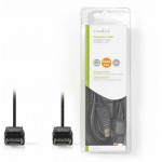 NEDIS DISPLAYPORT 1.2 CABLE DISPLAYPORT MALE - DISPLAYPORT MALE 2M - (CCGB37010BK20)