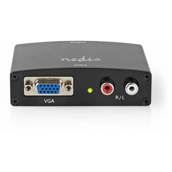 NEDIS VGA TO HDMI CONVERTER 1-WAY - VGA + 2X RCA (L/R) INPUT HDMI OUT - (VCON3454AT)