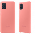 SAMSUNG ���� ��� A51 A515 SILICONE COVER PINK - (EF-PA515TPEGEU)