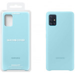 SAMSUNG ���� ��� A71 A715 SILICONE COVER BLUE - (EF-PA715TLEGEU)