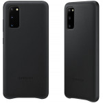 SAMSUNG ���� ��� S20 G980 LEATHER COVER BLACK - (EF-VG980LBEGEU)
