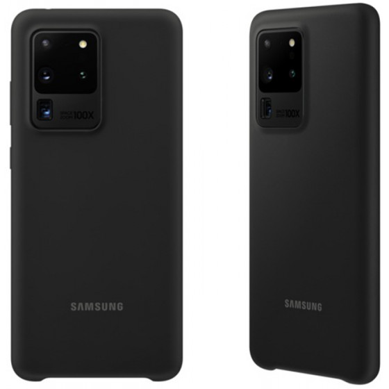 SAMSUNG ���� ��� S20 ULTRA G988 SILICONE COVER BLACK - (EF-PG988TBEGEU)