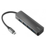 TRUST HALYX ALUMINIUM USB-C TO 4-PORT USB-A 3.2 HUB - (23328)