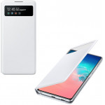 SAMSUNG ���� ��� S10 LITE G770 S VIEW WALLET COVER WHITE - (EF-EG770PWEGEU)