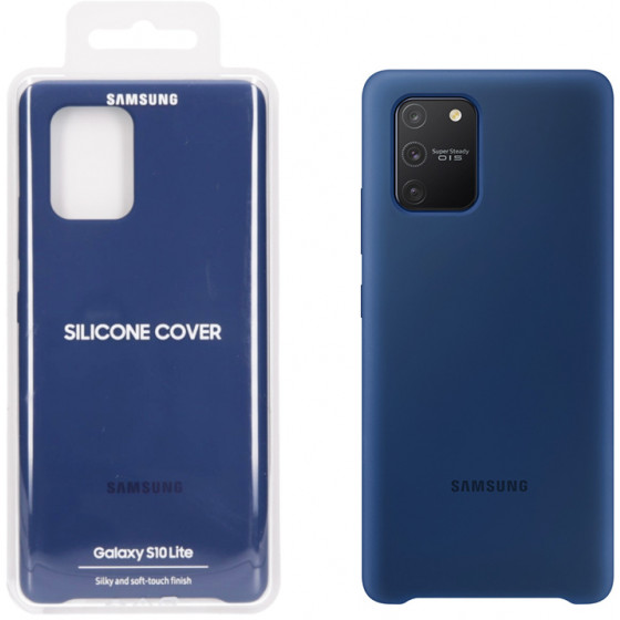 SAMSUNG ���� ��� S10 LITE G770 SILICONE COVER BLUE - (EF-PG770TLEGEU)