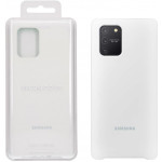 SAMSUNG ���� ��� S10 LITE G770 SILICONE COVER WHITE - (EF-PG770TWEGEU)