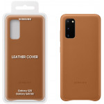 SAMSUNG ���� ��� S20 G980 LEATHER COVER BROWN - (EF-VG980LAEGEU)