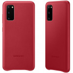 SAMSUNG ���� ��� S20 G980 LEATHER COVER RED - (EF-VG980LREGEU)