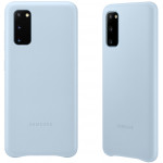SAMSUNG ���� ��� S20 G980 LEATHER COVER SKY BLUE - (EF-VG980LLEGEU)