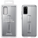 SAMSUNG ���� ��� S20 G980 PROTECTIVE STANDING COVER SILVER - (EF-RG980CSEGEU)